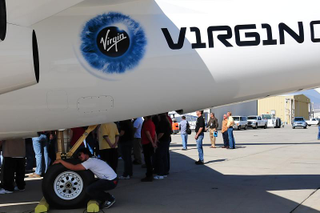 Illustration for article titled First Virgin Galactic White Knight II Photos